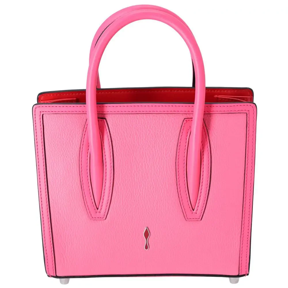 Christian Louboutin Studded Paloma S Small Handbag Shoulder Bag Pink 241213N